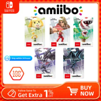 Nintendo Amiibo - Super Smash Bros. Series - Isabelle，Ken，Plranha Plant，Ridley，Dark Samus - for Nintendo Switch Game Console