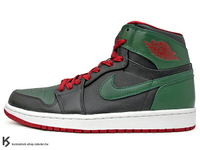 2012 發售 1985 年經典復刻款 九孔鞋洞 NIKE AIR JORDAN 1 RETRO HIGH GUCCI 黑綠紅 古馳 皮革 AJ  (332550-025) !