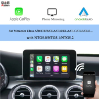 Wireless Apple Car Play For Mercedes W205 C205 W176 W246 C117 X218 X156 W166 W222 CarPlay Module Android Auto Video Integration