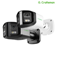 G.Craftsman 2MP*2 4MP*2 POE IP Camera Dual Lens Outdoor Waterproof CCTV Cam Video Surveillance Security Hikvision Compatible