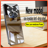 เคสกระจกคริสตัลน้ำแข็งอะครีลิค ดีไซน์เก๋ไก๋ ใช้ได้กับ Xiaomi Poco X7 5G, Poco F6 Pro 5G, Poco X6 5G 