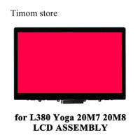 for L380 Yoga 20M7 20M8 Laptops Lenovo ThinkPad 13.3 LCD ASSEMBLIES + Frame /Bezel BOE IVO LGD FHD 1920*1080 Screen Touch System