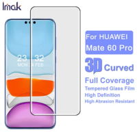 Imak 3D Curved Full Screen Protector For Huawei Mate 60 Pro Tempered Glass Film For Huawei Mate60 Pro Screen Protector