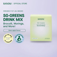 Moom Health Super Greens, SG-Greens – Daily Greens with Fibre & Digestive Enzymes for Digestion & Im