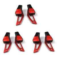 6X Steering Wheel Shift Paddle For Golf 6 Mk5 Mk6 Jetta R20 R36 Cc Scirocco Shifter Extension(Red)