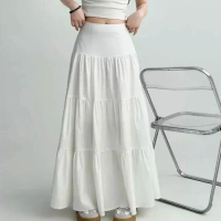 Hotgirl Fashionable White Skirt Viral Terkini Includes lining Easy To Match With Everyday Look