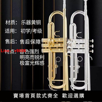 【台灣公司 超低價】原裝進口YAMAN小號YTR-8335GS降B調初學考級演奏樂器專用黃銅