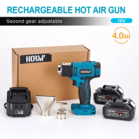 Electric Hot Air Gun Cordless Heat Gun Adjustable Temperature Handheld Electrical Heat Air Machine Heating For Makita Battery