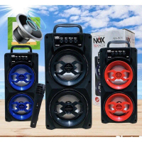 SPEAKER BLUETOOTH KARAOKE NIXNOX NX-801 Free Microphone Speaker 3inc Speaker Fullbass