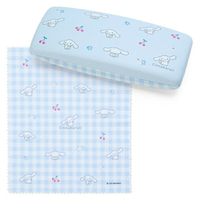 【震撼精品百貨】大耳狗_Cinnamoroll~日本Sanrio三麗鷗 大耳狗皮質硬殼眼鏡盒附拭鏡布*82298