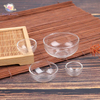 1:12 miniature dollhouse glass bowl set (fruit/salad/soup/dessert), sugar bowl, main course serving 