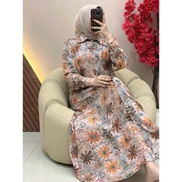 LC - Candy Outfitku - Oviena dress gamis rayon diamond busui adem lembut gamis daily Kala