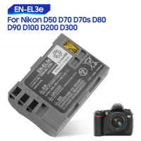 Original Replacement Battery For Nikon D80 D90 D50 D70 D70s D100 D200 D300S D300 D700 EN-EL3E Camera Battery 1500mAh