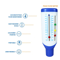 Peak Flow Meter Mini Alat Ukur Pernapasan Monitor Paru