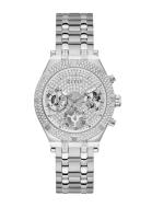 Guess Guess Chronograph Silver Dial &amp; Stainless Steel Strap Women Watch GW0440L1