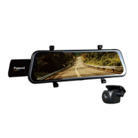 【Polaroid 寶麗萊】DS963GS PLUS 全螢幕觸控 1080P前後雙錄 GPS測速預警 電子後視鏡