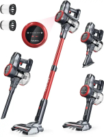 Cordless Vacuum Cleaner Max 30Kpa Powerful Suction Up to 50 Min Runtime 6 in 1 Lightweight Stick Vac