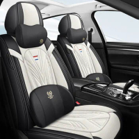 Leather Car Seat Covers For Nissan Qashqai J10 Almera N16 Note X-Trail T31 Leaf Patrol Y61 Juke Teana Pulsar