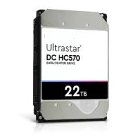 WUH722222AL5204 WD Ultrastar DC HC570 22TB SAS 512mb 512e/4kn12Gb/s 7.2kRPM 7200RPM 3.5inch HDD 0F48052 Hard Drive