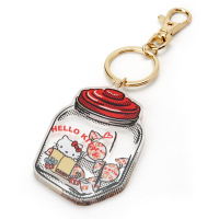 日貨 hello kitty 糖果罐款 壓克力 吊飾 鑰匙圈 鑰匙扣 凱蒂貓 KT 三麗鷗 正版 J00015055