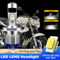 1PCS CANbus For Yamaha XJ6 H4 HS1 9003 Motorcycle LED lens Headlight Hi/Lo Beam Bulb 6800LM White