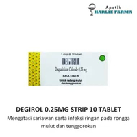 Degirol Strip 10 Tablet - Mengatasi Sariawan, Radang Mulut dan Tenggorokan