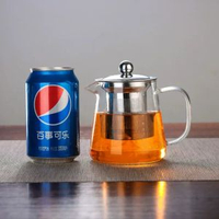 加厚玻璃茶壺耐熱花茶壺泡茶壺不鏽鋼過濾茶壺茶具套裝