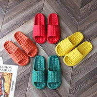 Summer Women Indoor Home Slippers Soft Comfortable Non-slip Flip Flops Bath Slippers Couple Family Flat Sandals Hotel Shoes 2022
