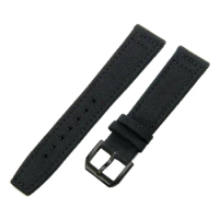 Genuine Leather Accessories for IWC Watch Band Pilot Portugal Portofino Nylon Canvas Breathable Replacement 20 21 22mm Wrist
