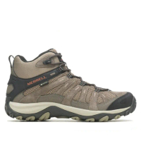 【MERRELL】男 ALVERSTONE 2 MID GORE-TEX 多功能防水透氣登山健行鞋.登山鞋(ML036917-深褐色 黑)