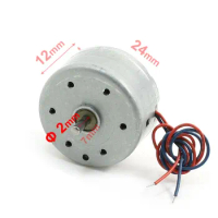 UXCELL 2Pcs DC 5V Motor RC300-FT-08800 6000RPM Micro Motor For Cd DVD Player 24*12MM DH