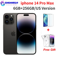 Apple iPhone 14 Pro Max 5G 6.7" eSIM 256GB ROM 6GB RAM Genuine Retina OLED Face ID NFC A15 14ProMax US Version 98%New Smartphone