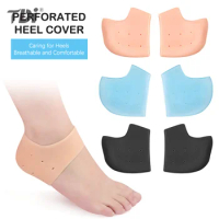2Pcs Silicone Feet Care Socks Moisturizing Gel Heel Thin Socks With Hole Cracked Foot Skin Care Protectors Heel Cover
