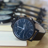 RETAIL sell mix order fashion men and women couple quartz watch with hot cool pu belt high quality WHREHOUSE