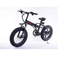 20-Inch Snow Folding Electric Bike Lithium Power Folding Electric Bicycle Wide Wheel 4.0 Fat Tire Electric Bicycle Beach E-bike