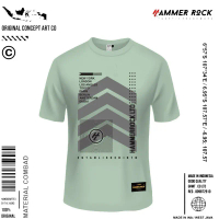 Hammer Rock Kaos Distro Hammer Rock T-Shirt Pria Wanita Bahan Cotton Combed Lengan Pendek Baju Dewas