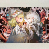 YuGiOh Risette of The White Woods &amp; Asteria Mat TCG CCG Playmat OCG Board Game Trading Card Game Mat Rubber Mousepad Free Bag