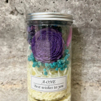 【A-ONE 匯旺】迷你永生花罐 索拉通草手工花 太陽玫瑰 告白小花束 乾燥花束 永生花罐