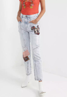 Desigual Mickey Mouse Relaxed Jeans