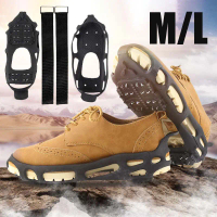 1pair Alas Anti Licin Sepatu Alas Sepatu Alas Sepatu Paku Anti Slip Mendaki Salju Cover Sepatu Alas