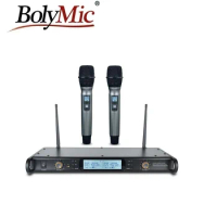 Professional dj wireless microphone 300 Channels UHF PLL Microphone Karaoke System microfono inalambrico