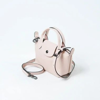 Tas LONGCHAMP LE PLIAGE CUIR LEATHER PINK SHOULDER BAG WITH LS 100% ORIGINAL 16X10X14CM