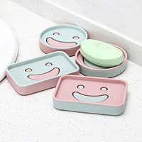[Hare.D] 臉 雙層肥皂盒 圓形肥皂盒 雙層瀝水皂盒 香皂盒 肥皂盒 隨機出貨 不挑色