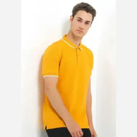 Giordano Men's Cotton Lycra Polo 0101411818 Sunflower (Yellow) S