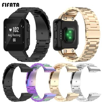 FIFATA Stainless Steel Metal Watch Strap For Garmin Forerunner 35/30 Smart Watch Replacement Wristband For Garmin Forerunner 30