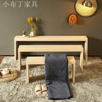 ✱♠定制實木長條凳家用松木換鞋凳臥室床尾凳床邊長凳原木凳子長木凳
