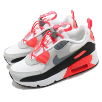 Nike 休閒鞋 Air Max 90 Toggle 童鞋 氣墊 舒適 避震 抽繩鞋帶 中童 白 橘 CV0064100