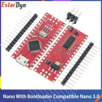 Nano Micro USB With The Bootloader Compatible Nano V3 Red Controller for Arduino CH340 USB driver 16Mhz Nano v3.0 ATMEGA168P