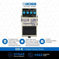 BOSS Stompbox Digital Delay DD-8 Pedal Efek Suara Gitar Delay