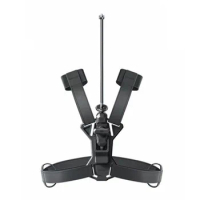 Fran-cj65 Carbon Fiber Pole Adjustable Straps Bracket 360 degree panoramic camera Backpack Mount For Insta360 ONE RS X2 R X